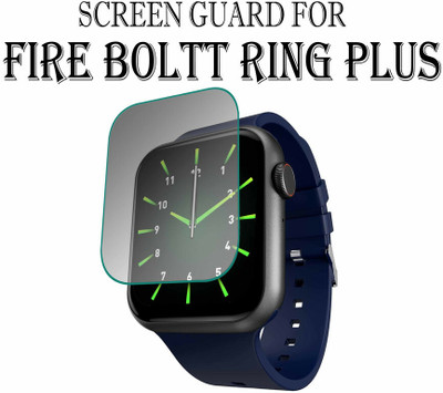 hirdesh Edge To Edge Tempered Glass for Fire-Boltt Ring Plus 1.91(Pack of 1)