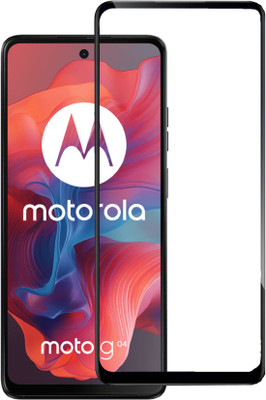MD SmartBuy Edge To Edge Tempered Glass for Motorola G04, Moto G04(Pack of 1)