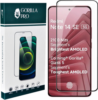GORILLA PRO Edge To Edge Tempered Glass for REDMI-Note 14 SE 5G(Pack of 1)