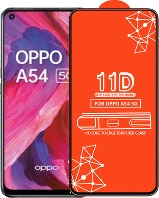 Qyist Edge To Edge Tempered Glass for Oppo A54 5G(Pack of 1)