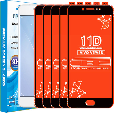PFOAM Edge To Edge Tempered Glass for Vivo V5(Pack of 5)