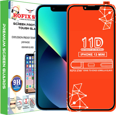Rofix star Edge To Edge Tempered Glass for APPLE IPHONE 13 MINI(Pack of 1)