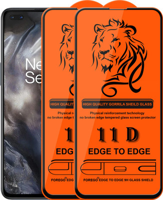 Forego Edge To Edge Tempered Glass for Oneplus Nord(Pack of 2)