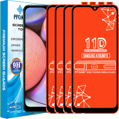 PFOAM Edge To Edge Tempered Glass for SAMSUNG GALAXY M01S(Pack of 4)