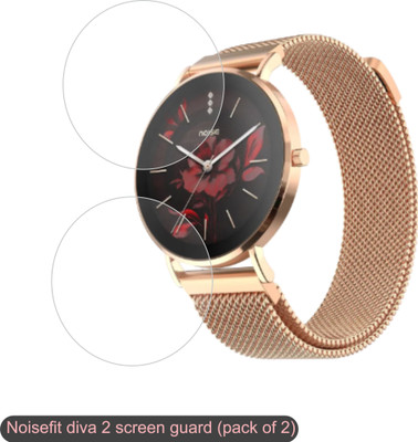 VPrime Edge To Edge Tempered Glass for NoiseFit Diva 2k Smarwatch(Pack of 2)