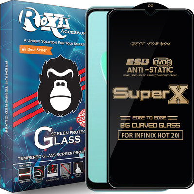 Roxel Edge To Edge Tempered Glass for INFINIX HOT 20I(Pack of 1)