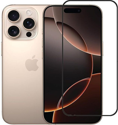 MD PROTECT Edge To Edge Tempered Glass for iPhone 16 Pro, 2.5D Curved Edge Premium Tempered Glass for Ultimate Protection(Pack of 1)
