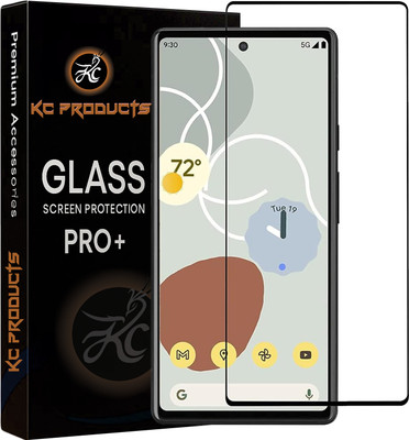 KC PRODUCTS Edge To Edge Tempered Glass for Google Pixel 7A (6.1 Inch), 5g with Easy Self Installation Kit(Pack of 1)