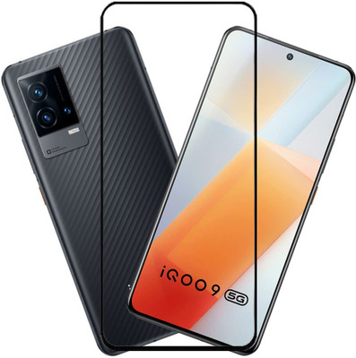 KARTRAY Edge To Edge Tempered Glass for iQOO 9, iQOO 9 SE(Pack of 1)
