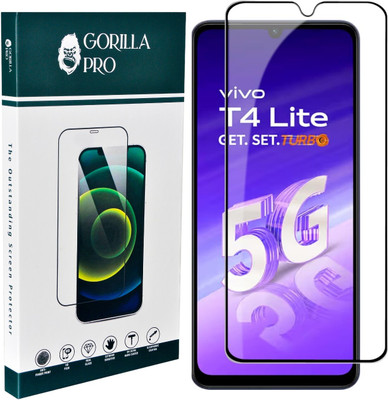 GORILLA PRO Edge To Edge Tempered Glass for Vivo T4-Lite 5G(Pack of 1)