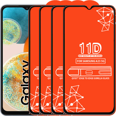 Qyist Edge To Edge Tempered Glass for Samsung Galaxy A23 5G(Pack of 4)