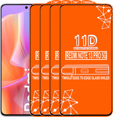 TWIGLO Edge To Edge Tempered Glass for REDMI NOTE 13 PRO 5G(Pack of 4)
