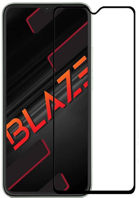Bodoma Edge To Edge Tempered Glass for Lava Blaze 5G(Pack of 1)