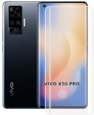MBR Edge To Edge Tempered Glass for vivo X50 Pro, Meibo Series 3D Curved High Quality UV Liquide Glue Glass with Easy Installation(Pack of 1)
