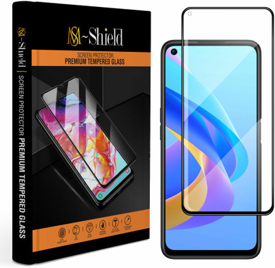 MS-Shield Edge To Edge Tempered Glass for OPPO A76(Pack of 1)