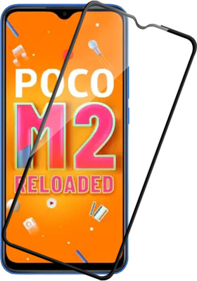 HUPSHY Edge To Edge Tempered Glass for POCO M2 Reloaded(Pack of 1)