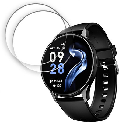 SOMTONE Edge To Edge Tempered Glass for boAt Lunar Peak 1.45 inch SMARTWATCH SCREEN GUARD(Pack of 2)