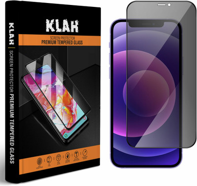 KLAH Edge To Edge Tempered Glass for Apple iPhone 12(Pack of 1)