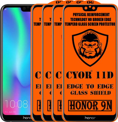 CYOR Edge To Edge Tempered Glass for Honor 9N(Pack of 4)