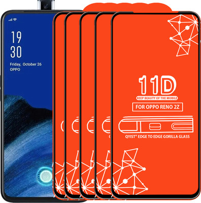 Qyist Edge To Edge Tempered Glass for OPPO Reno 2z(Pack of 5)
