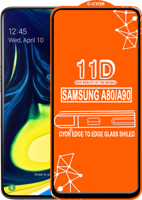 CYOR Edge To Edge Tempered Glass for SAMSUNG A80(Pack of 1)