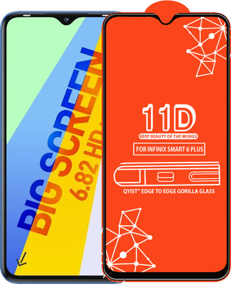 Qyist Edge To Edge Tempered Glass for Infinix Smart 6 Plus(Pack of 1)