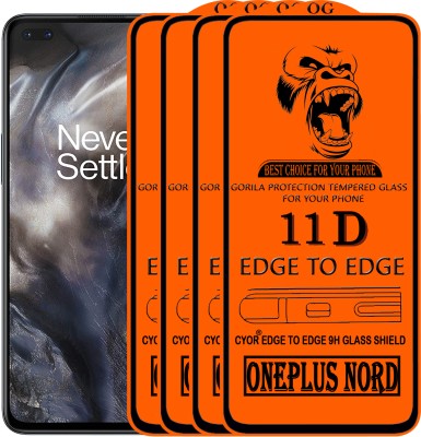 CYOR Edge To Edge Tempered Glass for ONEPLUS NORD(Pack of 4)