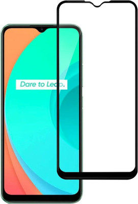 DMJHP Edge To Edge Tempered Glass for Realme C20(Pack of 1)