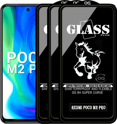 PFOAM Edge To Edge Tempered Glass for POCO M2 PRO(Pack of 3)