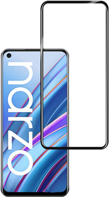 GLOBAL NOMAD Edge To Edge Tempered Glass for Realme Narzo 30(Pack of 1)