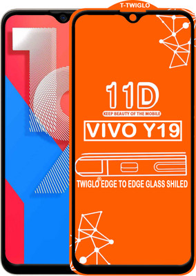 TWIGLO Edge To Edge Tempered Glass for VIVO Y19(Pack of 1)
