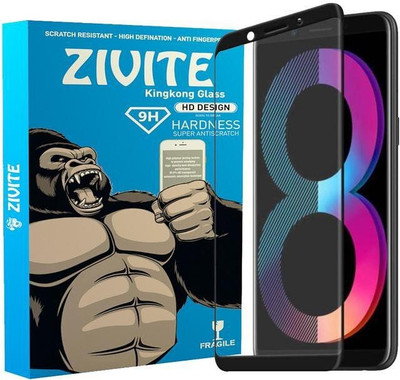 ZIVITE Edge To Edge Tempered Glass for Oppo A83(Pack of 1)