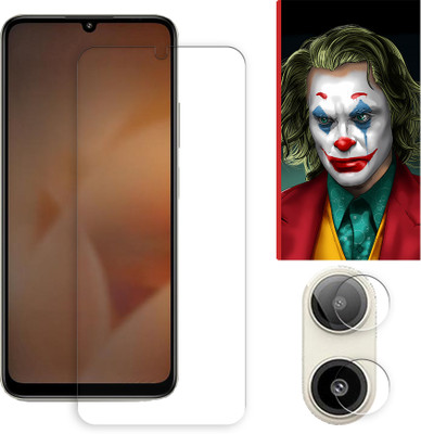 ARBAN Edge To Edge Tempered Glass for Lava Bold N1 4G Tempered Screen Protector | Anti-Scratch | Edge to Edge Full Coverage | 9H Hardness ( 1 FRONT SCREEN GUARD + 1 CAMERA LENS PROTECTOR + 1 FREE BACK EMBOSSED SKIN026 )(Pack of 1)