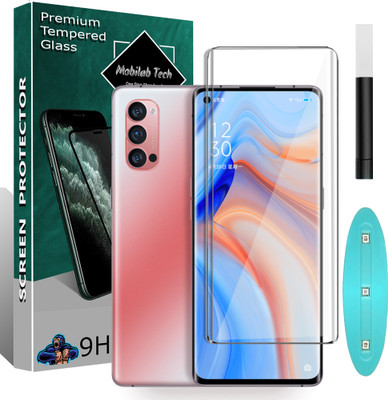 Mobilab Tech Edge To Edge Tempered Glass for Oppo Reno 4 Pro(Pack of 1)
