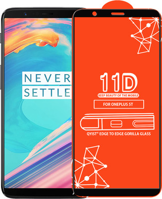 Qyist Edge To Edge Tempered Glass for OnePlus 5T(Pack of 1)