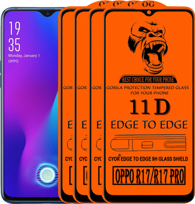 CYOR Edge To Edge Tempered Glass for OPPO R17 PRO(Pack of 4)