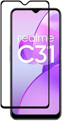 DMJHP Edge To Edge Tempered Glass for Realme C31(Pack of 1)