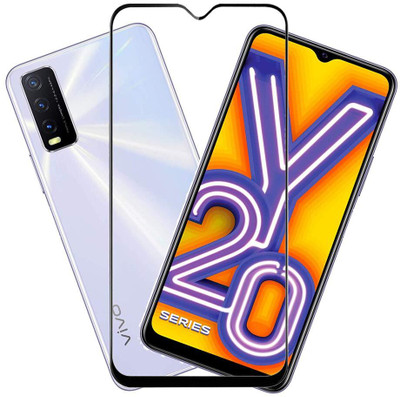 HIE POWER Edge To Edge Tempered Glass for Vivo Y20i/Y20/Y20A/Y20G/Y20T/Y12G/Y12s-Advanced 9H Protector with Easy Installation(Pack of 1)