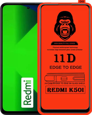 BRIGHTRON Edge To Edge Tempered Glass for Redmi K50i 5G(Pack of 1)