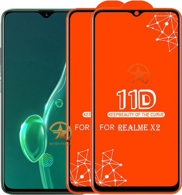 HQ Protection Edge To Edge Tempered Glass for Realme X2(Pack of 2)