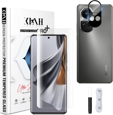 KLAH Edge To Edge Tempered Glass for OPPO Reno 10 Pro 5G, With Camera Lens Protector(Pack of 1)