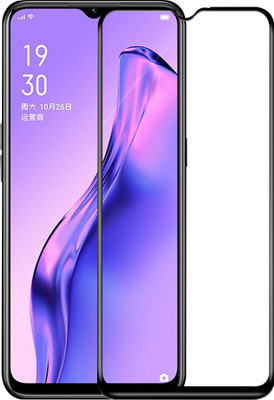 AuraX Edge To Edge Tempered Glass for Oppo A8(Pack of 1)