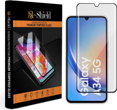 MS-Shield Edge To Edge Tempered Glass for Samsung Galaxy A34 5G(Pack of 1)