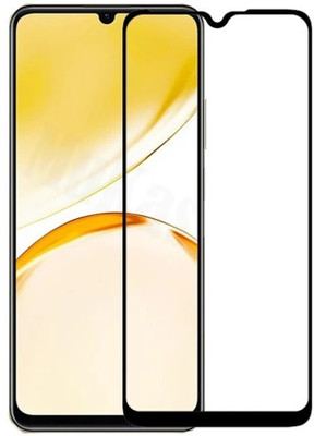 DMJHP Edge To Edge Tempered Glass for Realme C51(Pack of 1)
