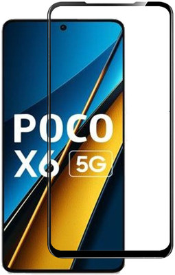 AKSHUD Tempered Glass Guard for POCO X6 5G(Pack of 1)