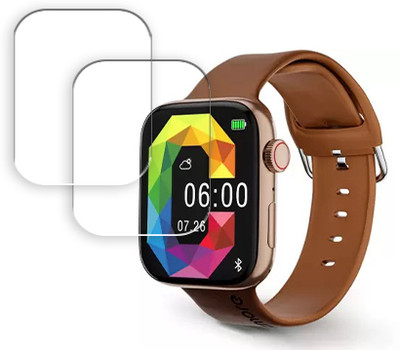 SOMTONE Edge To Edge Tempered Glass for Gizmore GizFit CLOUD 1.85 inch SMARTWATCH SCREEN GUARD(Pack of 2)