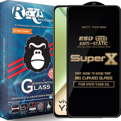 Roxel Edge To Edge Tempered Glass for VIVO Y200 5G(Pack of 1)