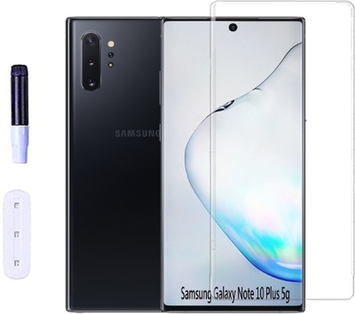 Bigil Edge To Edge Tempered Glass for Samsung Galaxy Note 10 Plus 5g, UV Curved Screen Protector(Pack of 1)