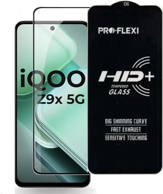 Vvr Edge To Edge Tempered Glass for IQOO Z9x 5G(Pack of 1)