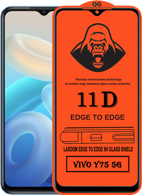 Laxdom Edge To Edge Tempered Glass for VIVO Y75 5G(Pack of 1)